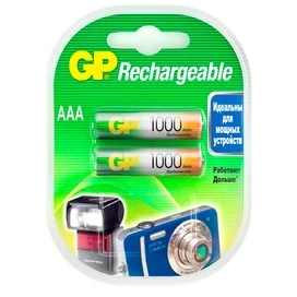 Аккумулятор AAA GP Rechargeable 2х1000mAh фото