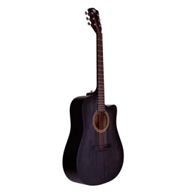 Акустическая гитара ROCKDALE Aurora D1 C BK, дредноут с вырезом, прозрачный черный, матовое покрыт. фото #1