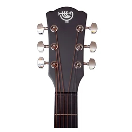 Акустическая гитара ROCKDALE Aurora D1 C BK, дредноут с вырезом, прозрачный черный, матовое покрыт. фото #4