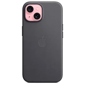 Чехол для iPhone 15 FineWoven Case with MagSafe, Black (MT393ZM/A) фото #1