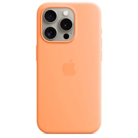 IPhone 15 Pro корпусы, MagSafe бар силикон қорапшасы, Orange Sorbet (MT1H3ZM/A) фото #1