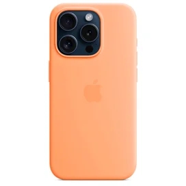 Чехол для iPhone 15 Pro, Silicone Case with MagSafe, Orange Sorbet (MT1H3ZM/A) фото #2