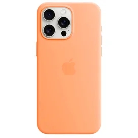 Чехол для iPhone 15 Pro Max, Silicone Case with MagSafe, Orange Sorbet (MT1W3ZM/A) фото #2