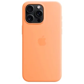 IPhone 15 Pro Max корпусы, MagSafe бар силикон қорапшасы, Orange Sorbet (MT1W3ZM/A) фото #3