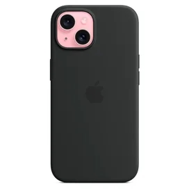 Чехол для iPhone 15, Silicone Case with MagSafe, Black (MT0J3ZM/A) фото #1