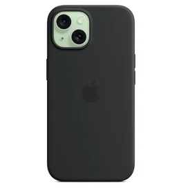Чехол для iPhone 15, Silicone Case with MagSafe, Black (MT0J3ZM/A) фото #3