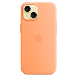 IPhone 15 корпусы, MagSafe бар силикон қорапшасы, Orange Sorbet (MT0W3ZM/A) фото #2
