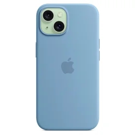 Чехол для iPhone 15, Silicone Case with MagSafe, Winter Blue (MT0Y3ZM/A) фото #3