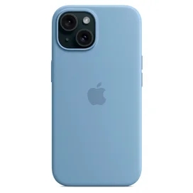Чехол для iPhone 15, Silicone Case with MagSafe, Winter Blue (MT0Y3ZM/A) фото #4