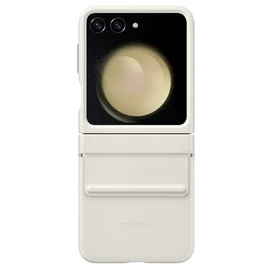 Samsung Galaxy Z FLip5 Eco-Leather Cover қабы, Cream (EF-VF731PUEGRU) фото