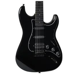 ROCKDALE Stars Black Limited Edition HSS BK электр гитарасы, стратокастер, HSS, бридж тремоло, қара фото #3
