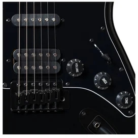 ROCKDALE Stars Black Limited Edition HSS BK электр гитарасы, стратокастер, HSS, бридж тремоло, қара фото #4