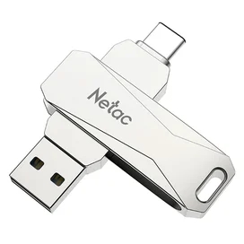 Флеш накопитель USB 3.0+TypeC 128GB Netac U782C фото #3