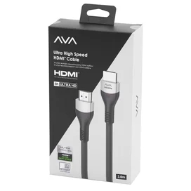 Кабель HDMI-HDMI AVA 3м 2.1 Plug 8K Black (AVA-PF331A-0300) фото #2