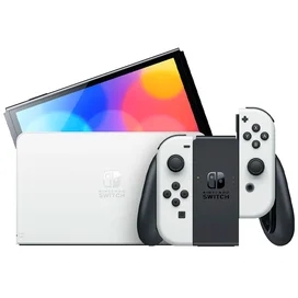 Nintendo Switch OLED White Ойын консолі (45496453435) фото