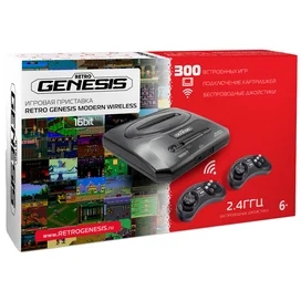 Retro Genesis Modern Wireless ойын консолі + 300 ойын (ConSkDn93) фото #4