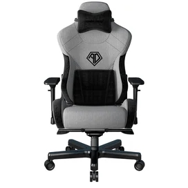 Игровое компьютерное кресло AndaSeat T-Pro 2 XL Grey/Black Fabric (AD12XLLA-01-GB-F) фото