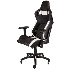 Игровое компьютерное кресло Corsair T1 Race, Black/White (CF-9010060-WW) фото #2