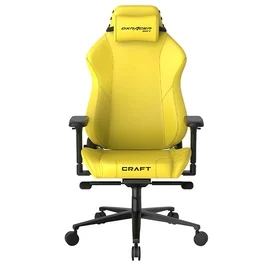 Игровое компьютерное кресло DXRacer Craft Series, Yellow (CRA/H001/Y) фото