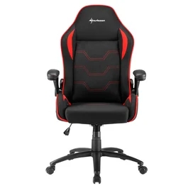 Игровое компьютерное кресло Sharkoon Elbrus 1, Black/Red фото