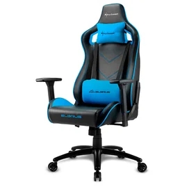 Игровое компьютерное кресло Sharkoon Elbrus 2, Black/Blue фото #1