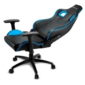 Игровое компьютерное кресло Sharkoon Elbrus 2, Black/Blue фото #4