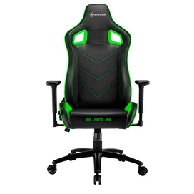 Игровое компьютерное кресло Sharkoon Elbrus 2, Black/Green фото