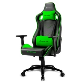 Игровое компьютерное кресло Sharkoon Elbrus 2, Black/Green фото #1