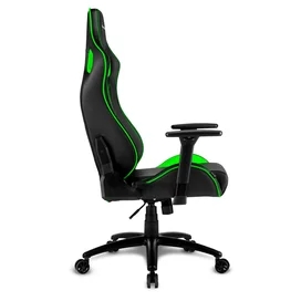 Игровое компьютерное кресло Sharkoon Elbrus 2, Black/Green фото #3