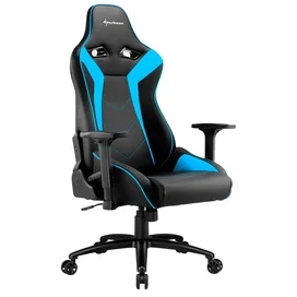 Игровое компьютерное кресло Sharkoon Elbrus 3, Black/Blue фото #1