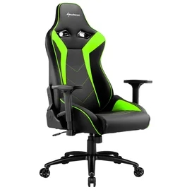 Игровое компьютерное кресло Sharkoon Elbrus 3, Black/Green фото #1