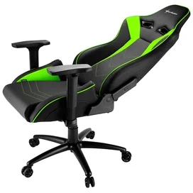 Игровое компьютерное кресло Sharkoon Elbrus 3, Black/Green фото #4