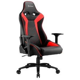 Игровое компьютерное кресло Sharkoon Elbrus 3, Black/Red фото #1