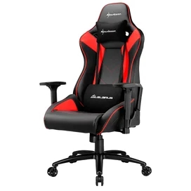 Игровое компьютерное кресло Sharkoon Elbrus 3, Black/Red фото #2