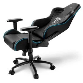 Игровое компьютерное кресло Sharkoon Skiller SGS4, Black/Blue фото #4