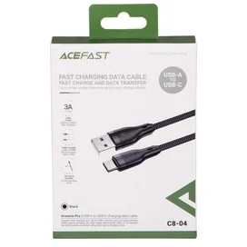 Зарядтау кабелі ACEFAST, USB-A to USB-C, black (C8-04 - ACEFAST) фото #3