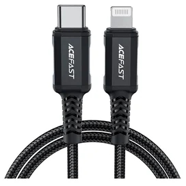 Кабель ACEFAST, USB-C to Lightning aluminum alloy charging data cable(1.8m), black (C4-01 - ACEFAST) фото #2