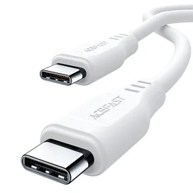 Зарядтау кабелі ACEFAST, TPE USB-C-USB-C, white (C3-03wt - ACEFAST) фото