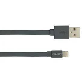 Canyon кабелі MFI-2 Lightning - USB 1м Black (CNS-MFIC2DG) фото #1