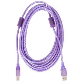 Кабель для принтера, HP, USB 2.0 A-B, 5м Фиолетовый фото #2