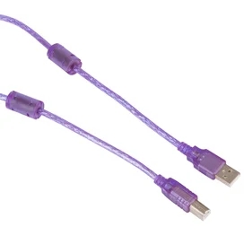 Кабель для принтера, HP, USB 2.0 A-B, 5м Фиолетовый фото #3