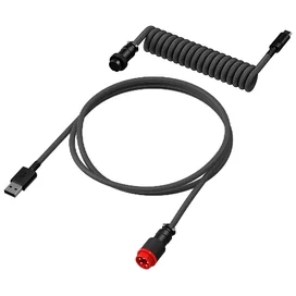 Пернетақта кабелі HyperX USB-C ширатылған кабель, сұр/қара (6J679AA) фото #1