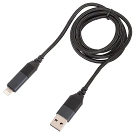 Кабель Type-C + Lightning - Type-C + USB, 3A, NEO, 1м, Черный (Type-C/A - 8pin/C, 1m) фото #2