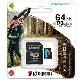 Карта памяти MicroSD 64GB Kingston Canvas Go! Plus, UHS-I 170MB/s, Class 10 (SDCG3/64GB) фото #2