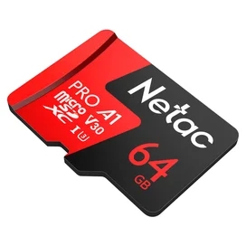 MicroSD 64GB Netac P500 Extreme Pro Жады картасы 100MB/s Class 10, + SD Adapter фото #4