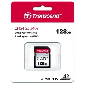 Карта памяти SD 128GB Transcend, Ultra Performance, до 160MB/s (TS128GSDC340S) фото #1