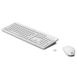 Клавиатура + Мышка беспроводные USB HP 230, White фото #1