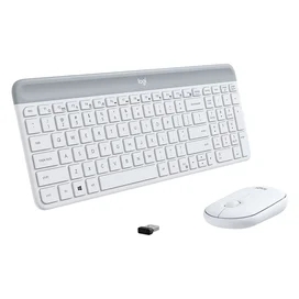 Клавиатура + Мышка беспроводные USB Logitech MK470 Slim, Offwhite фото #3
