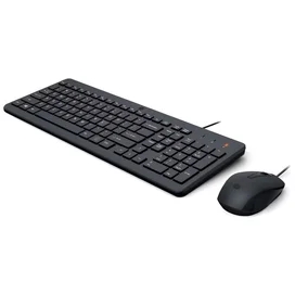 Клавиатура + Мышка проводные HP 150, Black фото #1