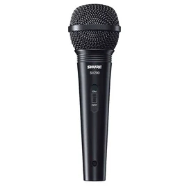 Микрофон динамический SHURE SV200-A вокальный (XLR-XLR), черный фото